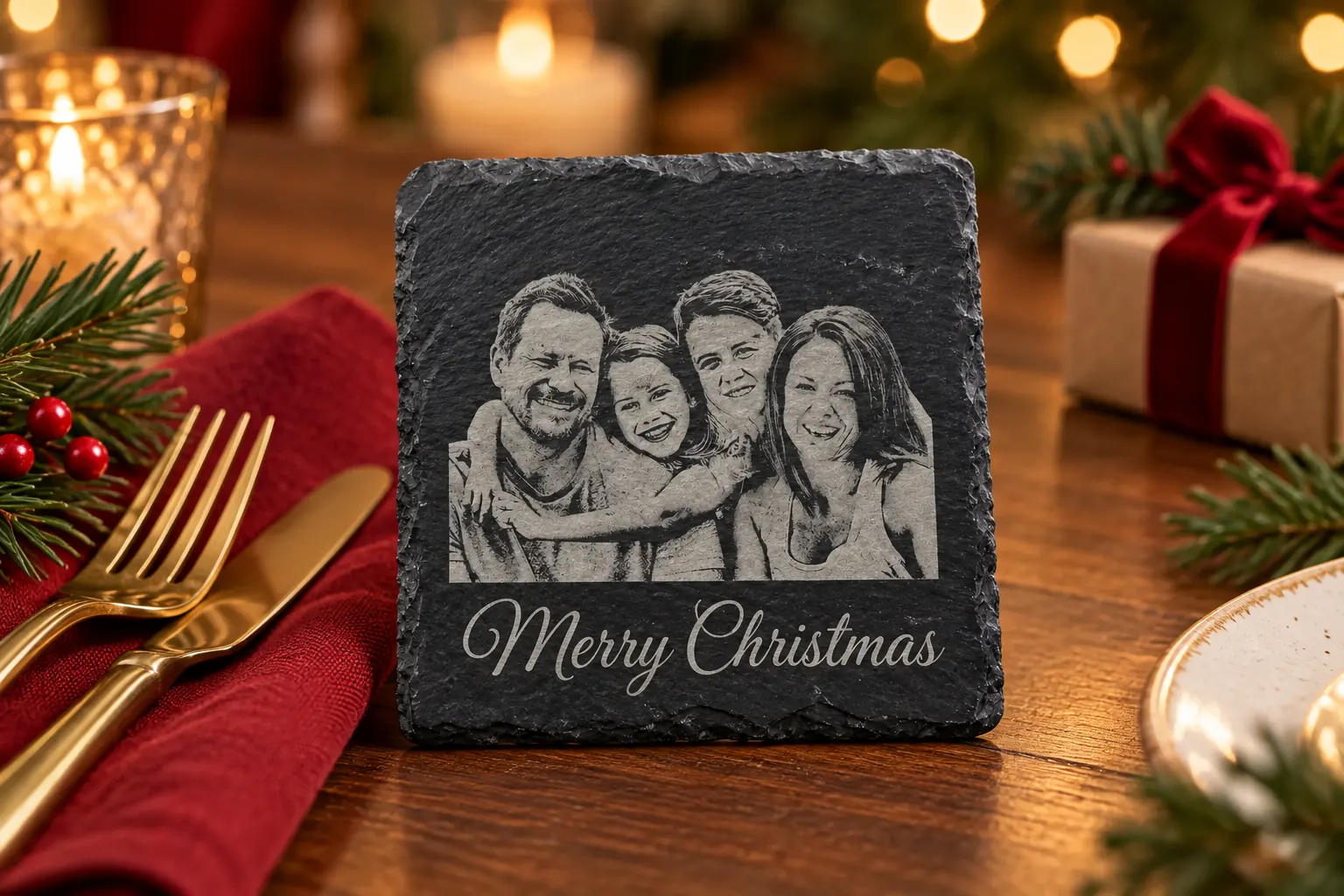 Make Christmas gatherings personal with Merry Christmas wording