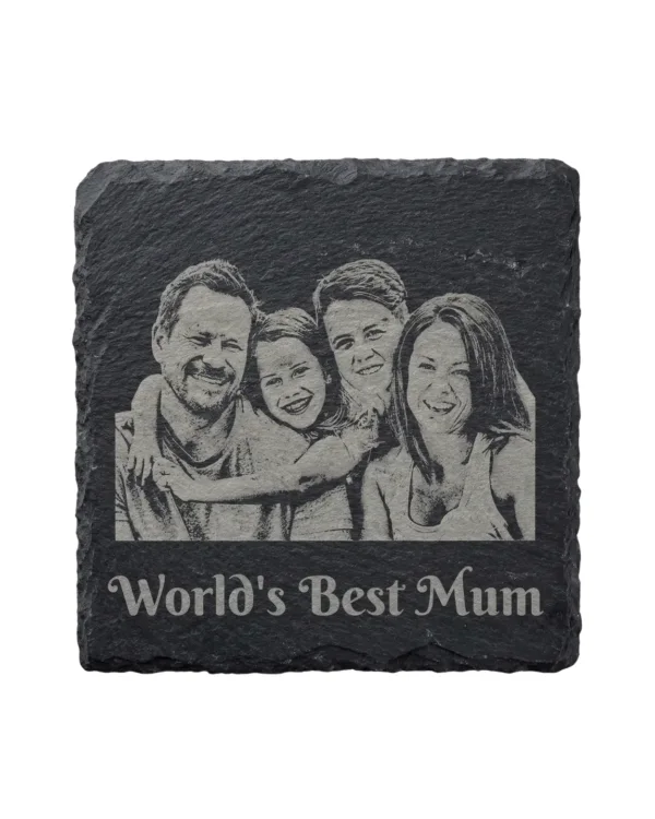 Home personalised slate coasters – laser engraved
