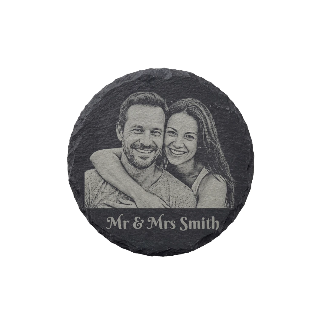 Personalised Slate Coasters – Custom Photo & Message Laser Engraved Personalised Slate Coasters – Custom Photo & Message Laser Engraved - Image 9