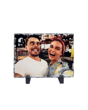 Personalised Photo Slate Plaque with Stand (15x20cm)