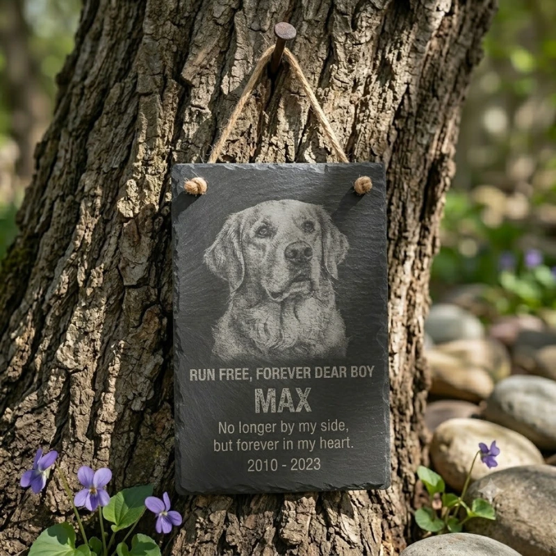 Personalised Hanging Slate Sign | Engraved Natural Slate Plaque | Custom House Name, Door & Garden Signage Personalised Hanging Slate Sign | Engraved Natural Slate Plaque | Custom House Name, Door & Garden Signage