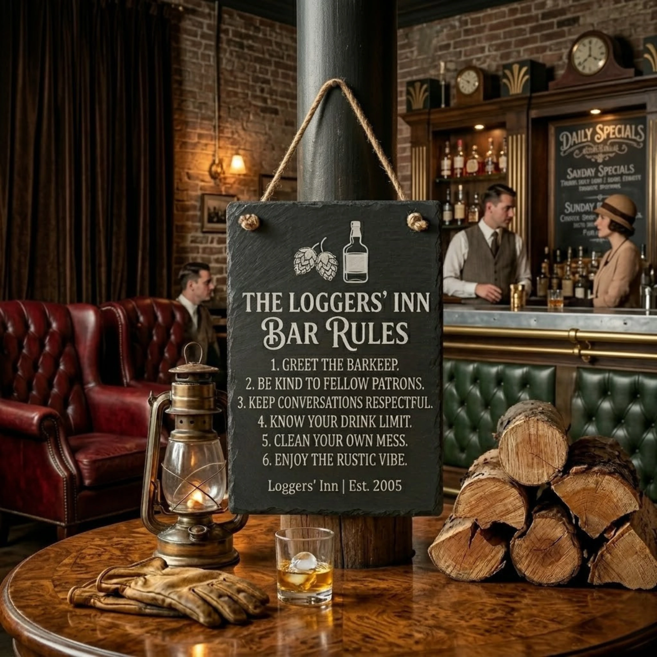Personalised Hanging Slate Sign | Engraved Natural Slate Plaque | Custom House Name, Door & Garden Signage Personalised Hanging Slate Sign | Engraved Natural Slate Plaque | Custom House Name, Door & Garden Signage - Image 7