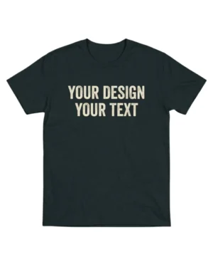 Eden Canvas Personalised Black Cotton T-Shirts (Pack of 5)